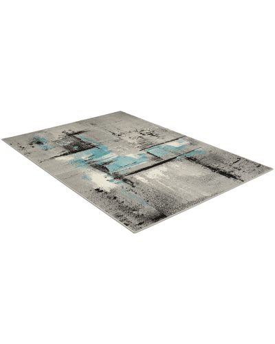 Liverpool turkis - maskinvævet tæppe