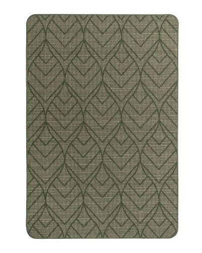 Fiore grøn - tæppe med gummibagside