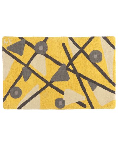 Geometry yellow - dørmåtte