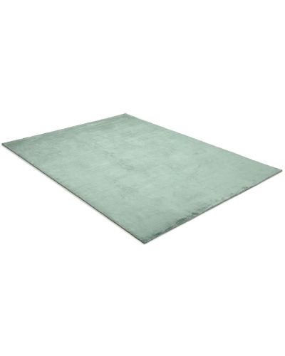 Sibiria petrol - håndvævet viskosetæppe