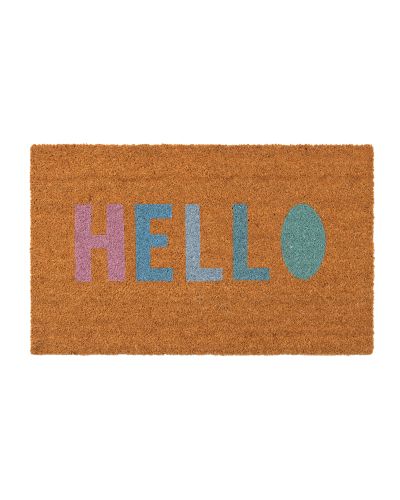 Hello multi - dørmåtte i kokos