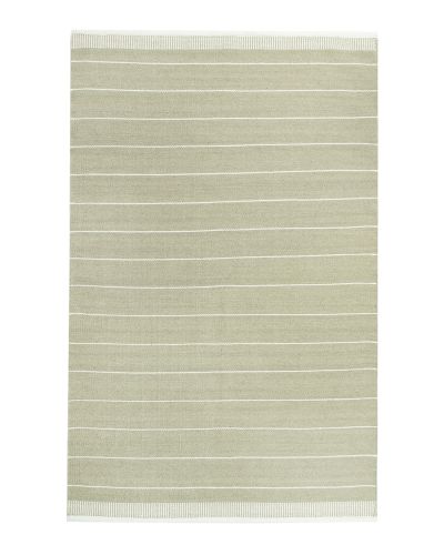 Ikast grøn - håndvævet uldtæppe