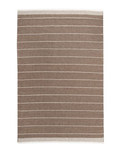 Ikast brun - håndvævet uldtæppe