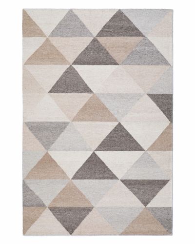 Lagos natur - håndvævet uldtæppe