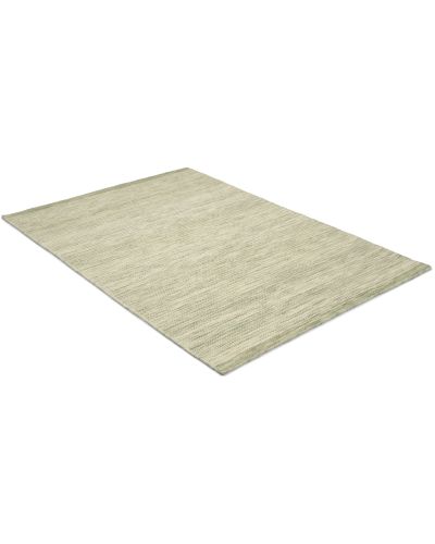 Mellby grøn - håndvævet uldtæppe