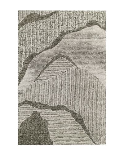 Miller grøn - håndtuftet uldtæppe