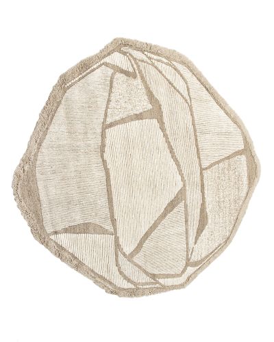 Moon natur - håndtuftet uldtæppe