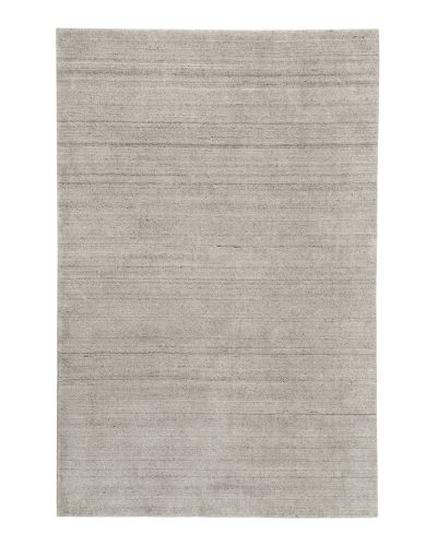 Muddus grey - håndvævet uldtæppe