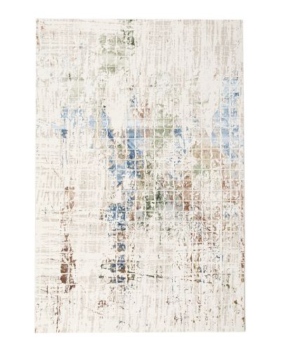 Pearl beige-multi - maskinvævet tæppe