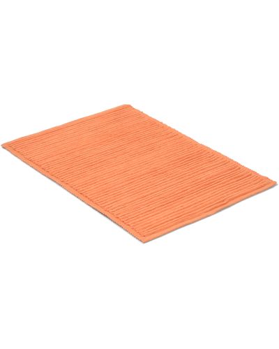 Ribb orange - badeværelsesmåtte