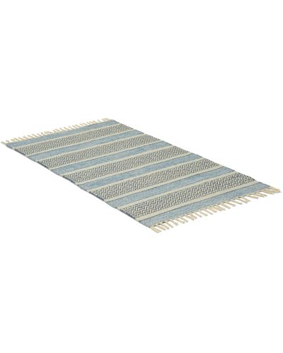 Rimbo blå - kludetæppe