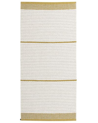 Rosa sennepsgul - plasttæppe