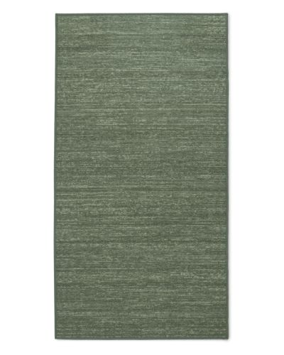 Struktur grøn - tæppe med gummibagside