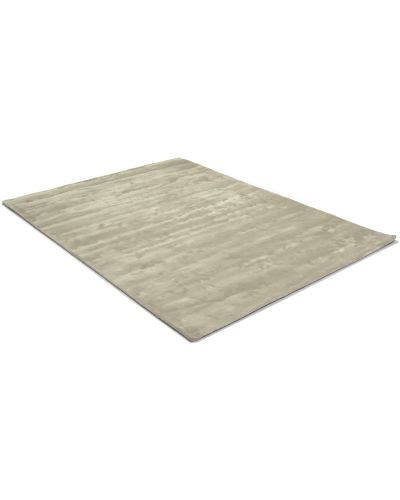 Sky sølv - håndtuftet bambustæppe