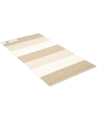 Klara Soft beige/hvid - plast- og garntæppe