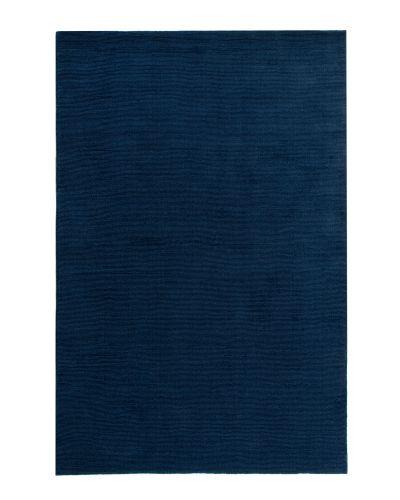 Vejle blue - håndvævet uldtæppe