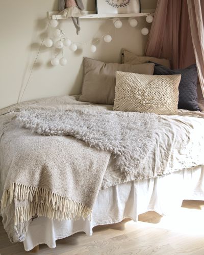 Wooly silver - imiteret lammeskind