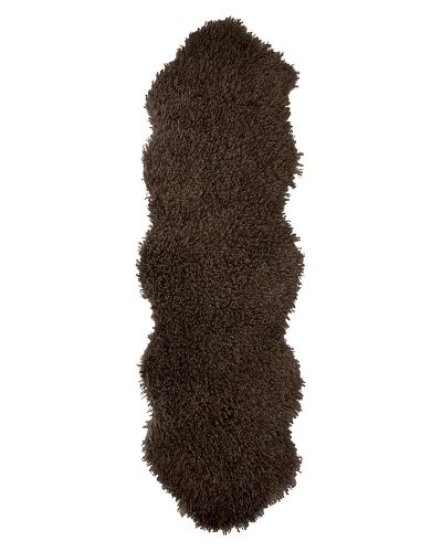 Wooly brown - imiteret dobbelt lammeskind