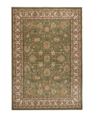 Ziba grøn - maskinvævet tæppe