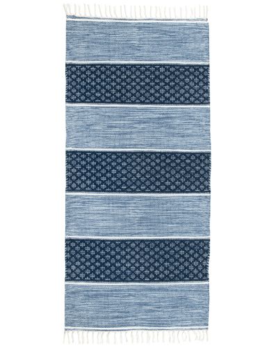 Visby blå - kludetæppe