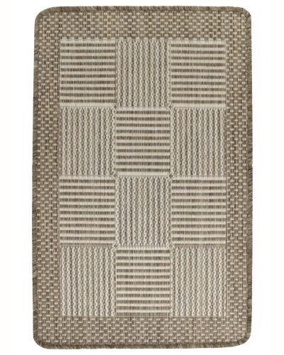 Brick sand - fladvævet tæppe med gummibagside