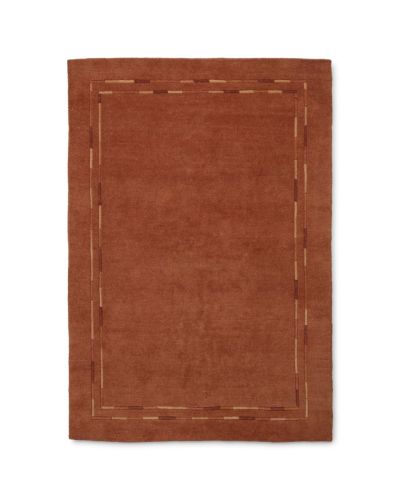 Lines rust - håndknyttet tæppe