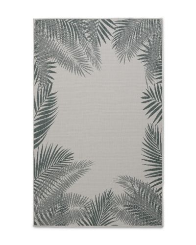 Palma grøn - fladvævet tæppe