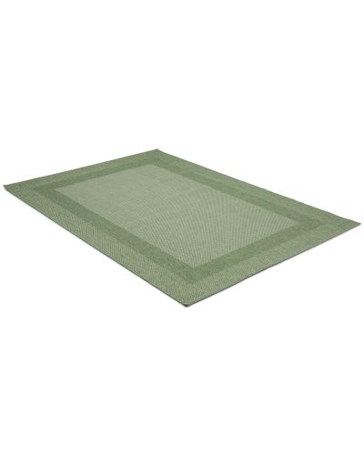 Adria grøn - fladvævet tæppe