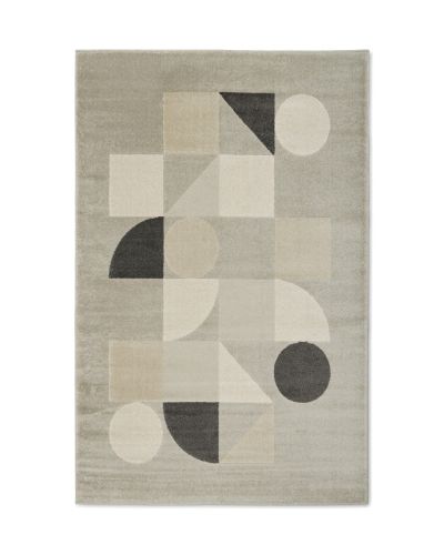 Florence Shapes grå - maskinvævet tæppe