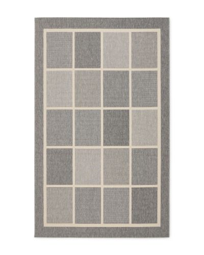 Fenix grå - fladvævet tæppe