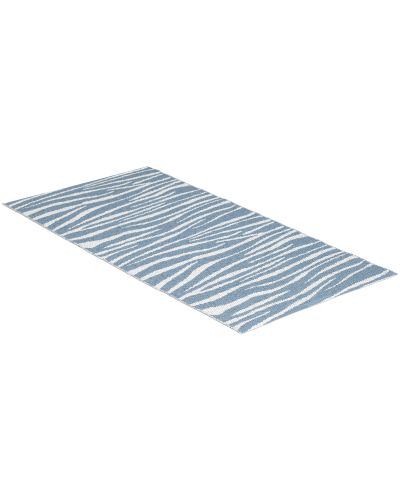 Zebra blå - plastiktæppe