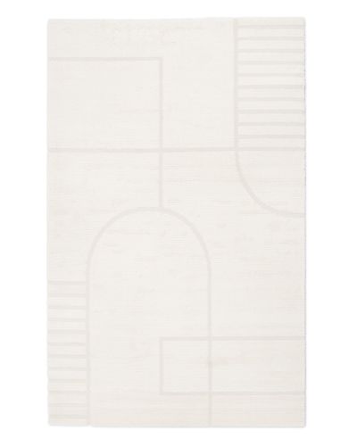Genova Arch hvid - maskinvævet tæppe