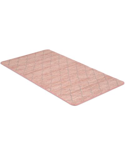 Galleri lyserød - tæppe med gummibagside