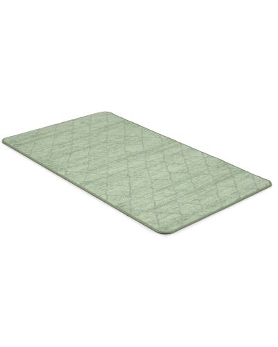 Galleri grøn - tæppe med gummibagside