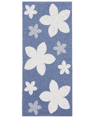 Flower blå - plasttæppe