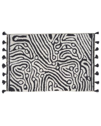 Maze sort/hvid - bademåtte