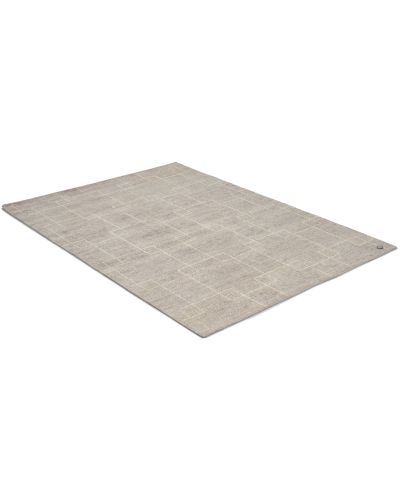 Opal grå - håndvæded tæppe