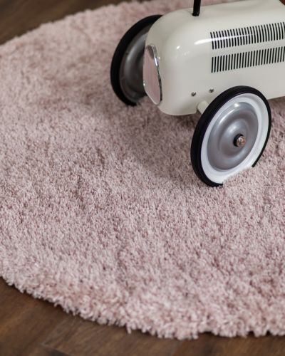 Teddy dusty pink - maskinvævet tæppe