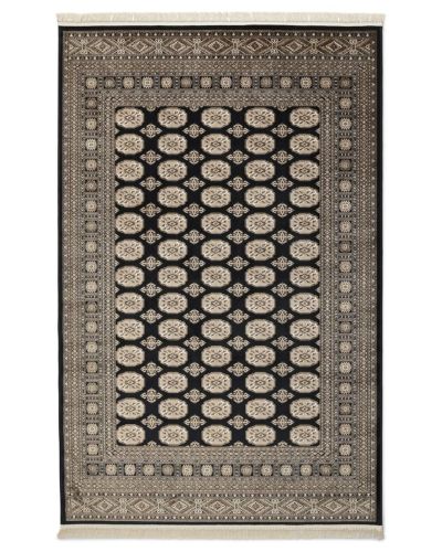 Teheran Boccara sort - maskinvævet tæppe