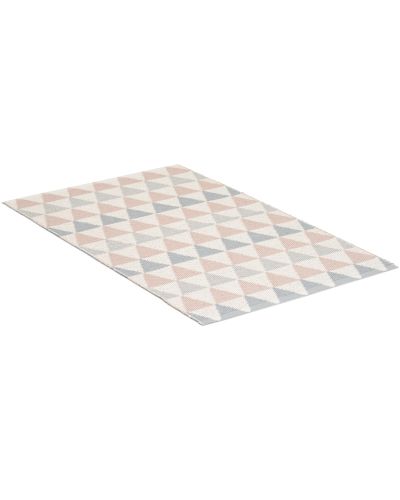 Tribus lyserød/grå - plasttæppe