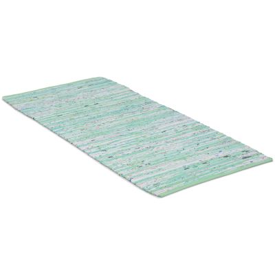 Cotton rug grønmix -  kludetæppe