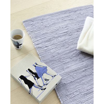 Cotton rug lavendel - kludetæppe
