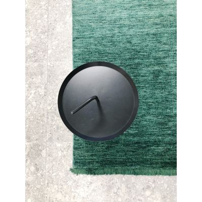 Drama handloom verdant green - håndvævet tæppe med luv