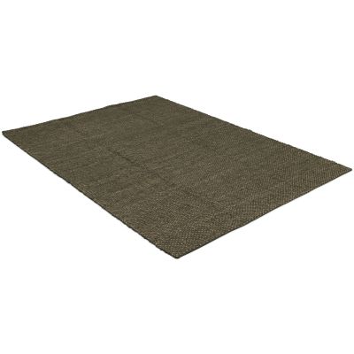 Aruba charcoal brown - jutetæppe