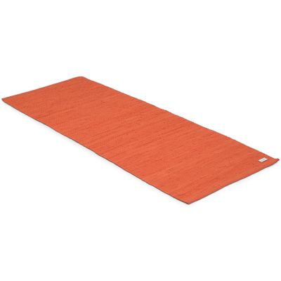 Cotton rug solar orange - kludetæppe