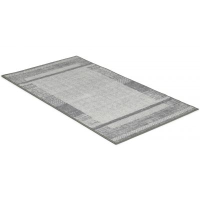 Trendy grå - tæppe med gummibagside