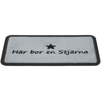 Gummi Star grå - dørmåtte