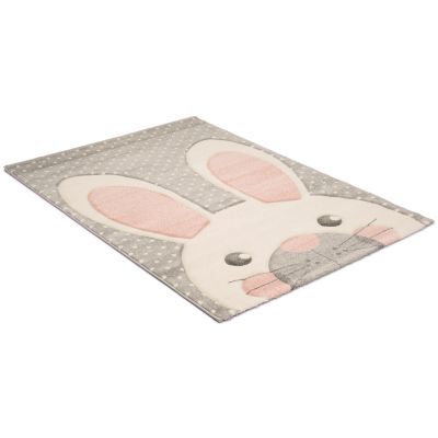 London rabbit grå - børnetæppe