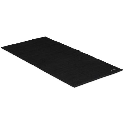 Cotton rug sort -  kludetæppe
