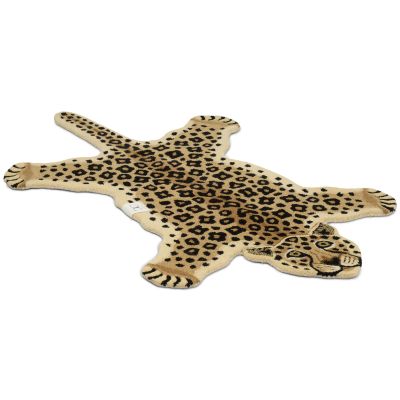 Leopard natural - håndtuftet tæppe